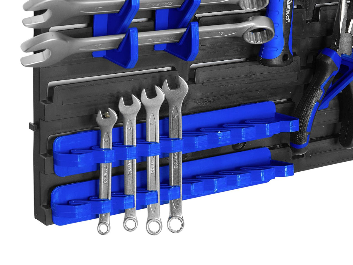 Pannello forato portautensili, portaoggetti,organizzatore da parete con contenitori/cassette, portattrezzi per garage e officina,390x780mm Geko