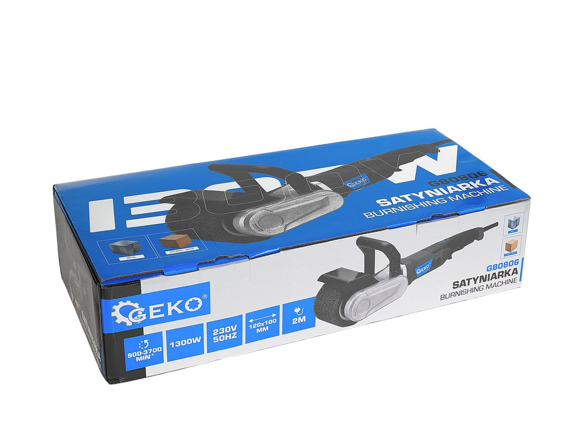 Satinatrice, levigatrice metallo e legno 1300w Geko