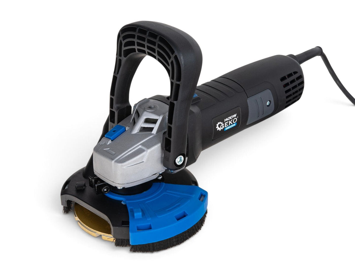Levigatrice per calcestruzzo, 125 mm, con valigetta, velocità regolabile, 1400 W Geko