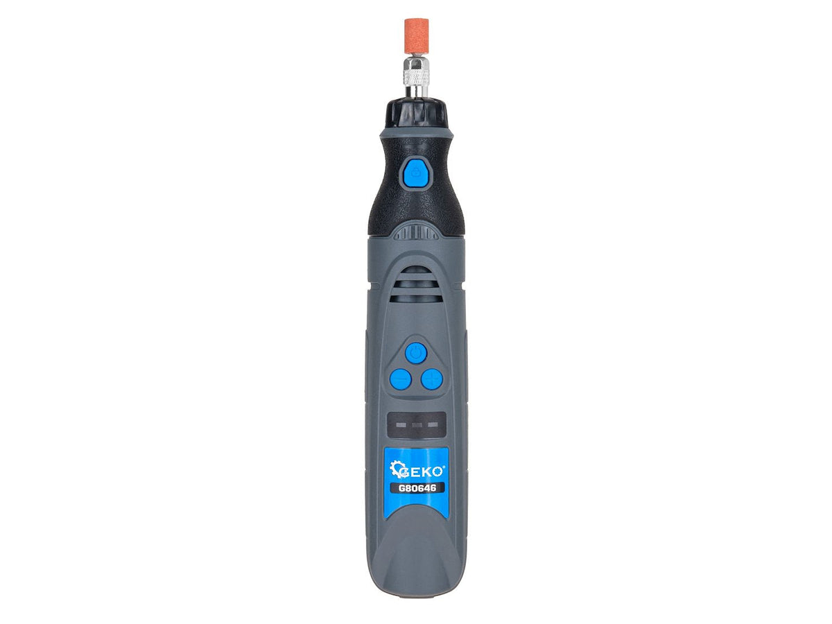 Mini smerigliatrice diritta a batteri 3.6 V – 1500 mAh, con accessori Geko