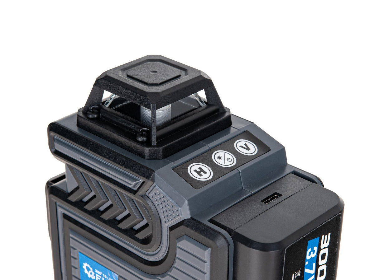 Livella laser 4d 360° con 2 batterie ricaricabili e treppiede