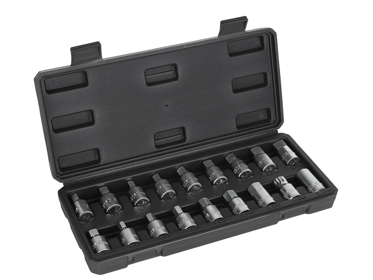 Set-kit chiavi per coppa dell’olio, attacco 3/8", 18 pezzi Geko