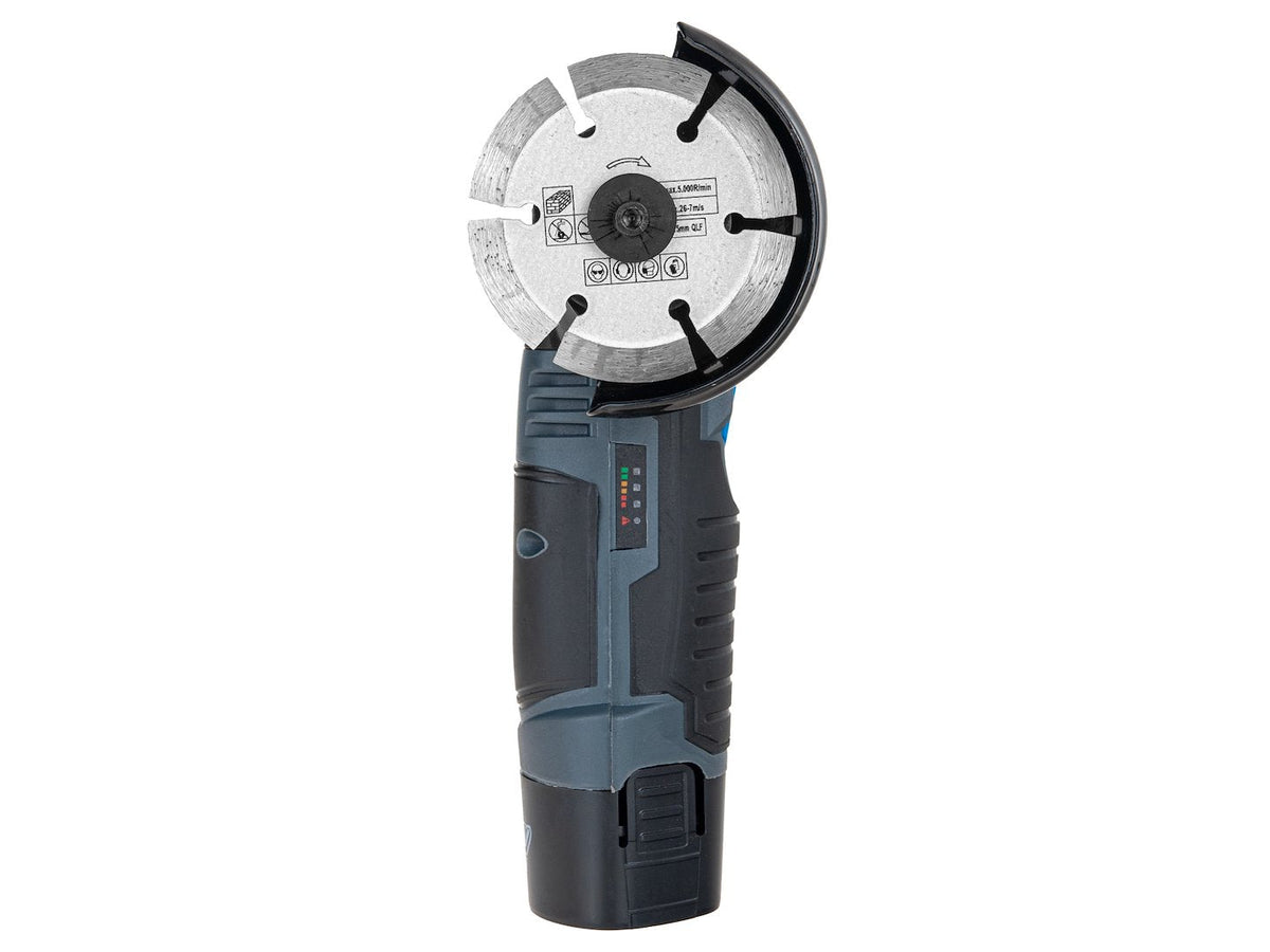 Mini smerigliatrice angolare 12 V – 76 mm, con 2 batterie Geko