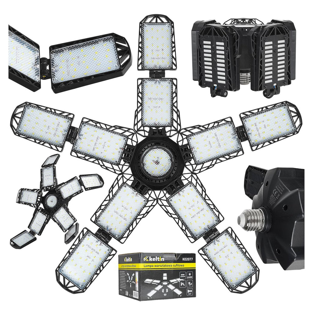 Lampada LED pieghevole attacco E27 90W 8300 lm 6500K Keltin