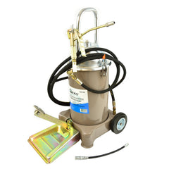 Pompa ingrassatrice a pedale con tubo da 4 m , pompa grasso ad aria compressa 12 litri Geko