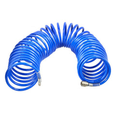 Tubo a spirale per aria compressa, 20 m diametro 8 × 12 mm con attacchi rapidi inclusi