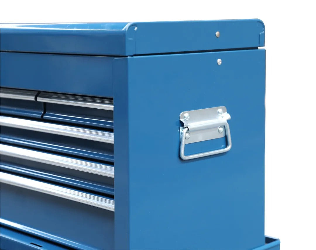 Carrello-armadietto metallico premium portautensili porta attrezzi multifunzione 2 pezzi-doppio con due ante e 7 cassetti con ruote mobile HBM Olanda 61,4 × 33 × 106,4 cm organizzatore per officina garage