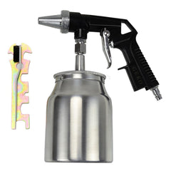 Pistola pneumatica per sabbiatura con serbatoio ,in acciaio inox ,1 litro Geko