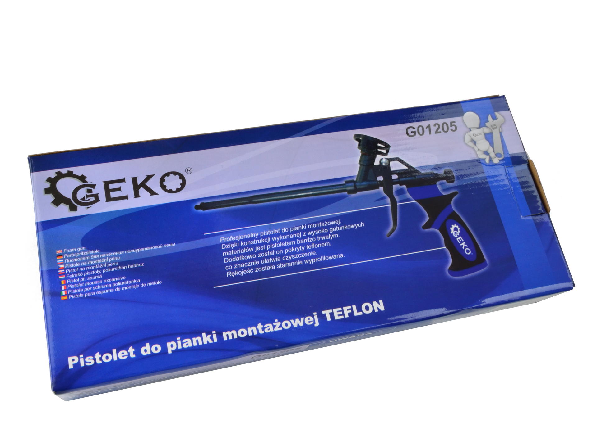 Pistola professionale per schiuma in teflon Geko