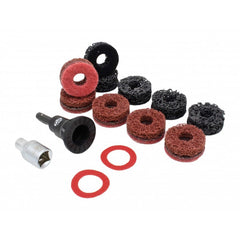 Kit di pulizia mozzo ruota, kit smerigliatrice mozzo ruota, set dischi abrasivi