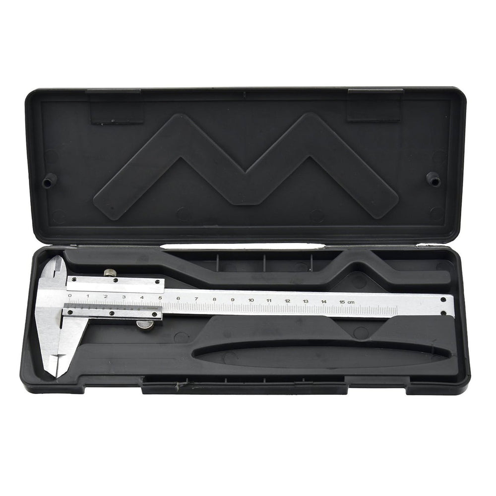 Calibro a corsoio, campo di misura 150 mm, strumento micrometrico di misurazione della profondita ad alta precisione, per uso professionale e fai da te