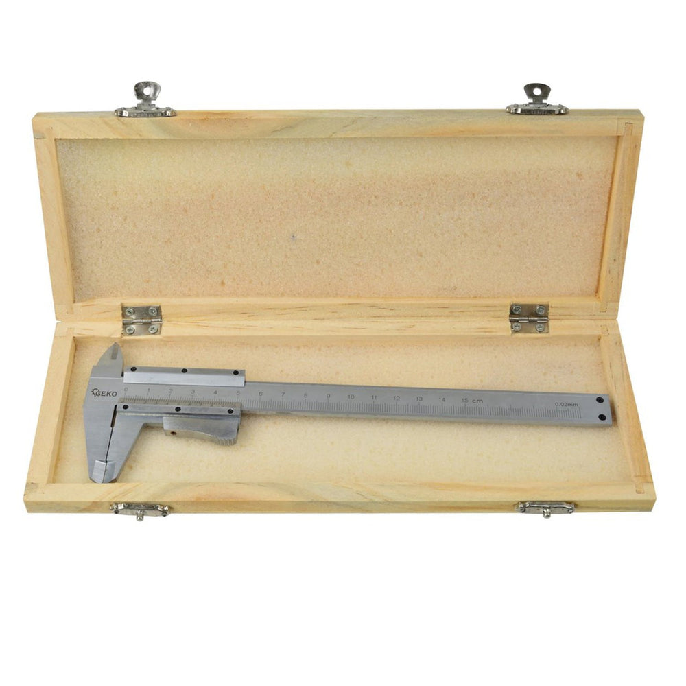 Calibro a corsoio, campo di misura 150 mm, strumento micrometrico di misurazione della profondita ad alta precisione, per uso professionale e fai da te, Geko