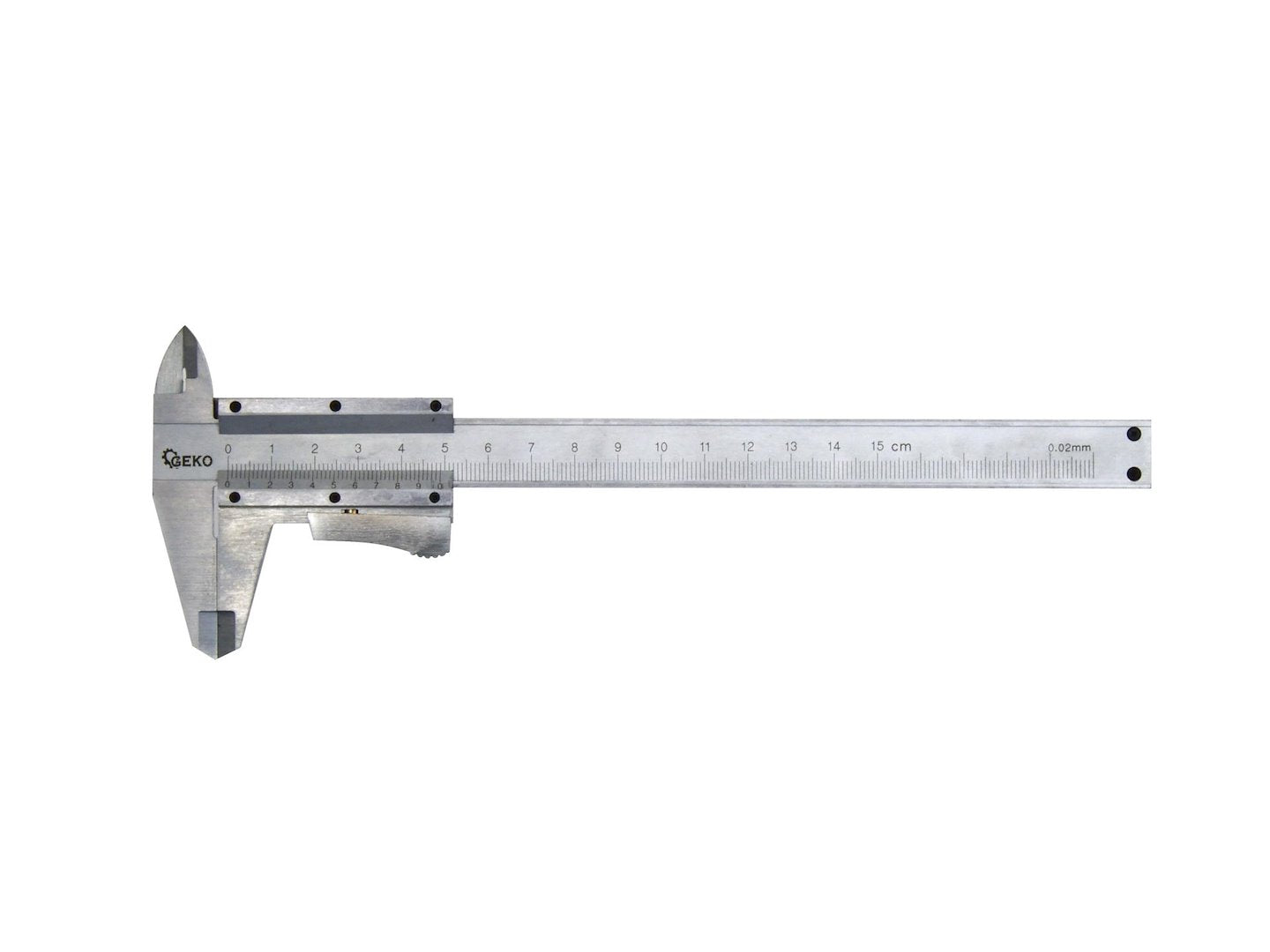 Calibro a corsoio, precisione 0,02 mm campo di misura 150 mm, strumento micrometrico di misurazione della profondita ad alta precisione Geko