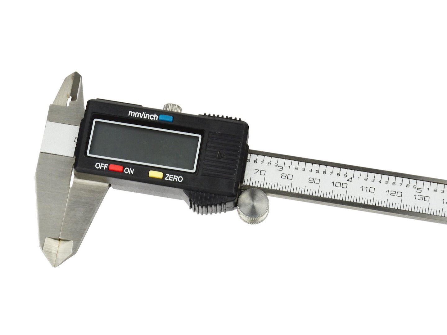 Calibro digitale elettronico ad alta precisione calibri 0.01 mm in acciaio inox 150mm con asta piatta e display lcd micrometro digitale professionale per misurazione esterne, interne, profondità e di passo Geko