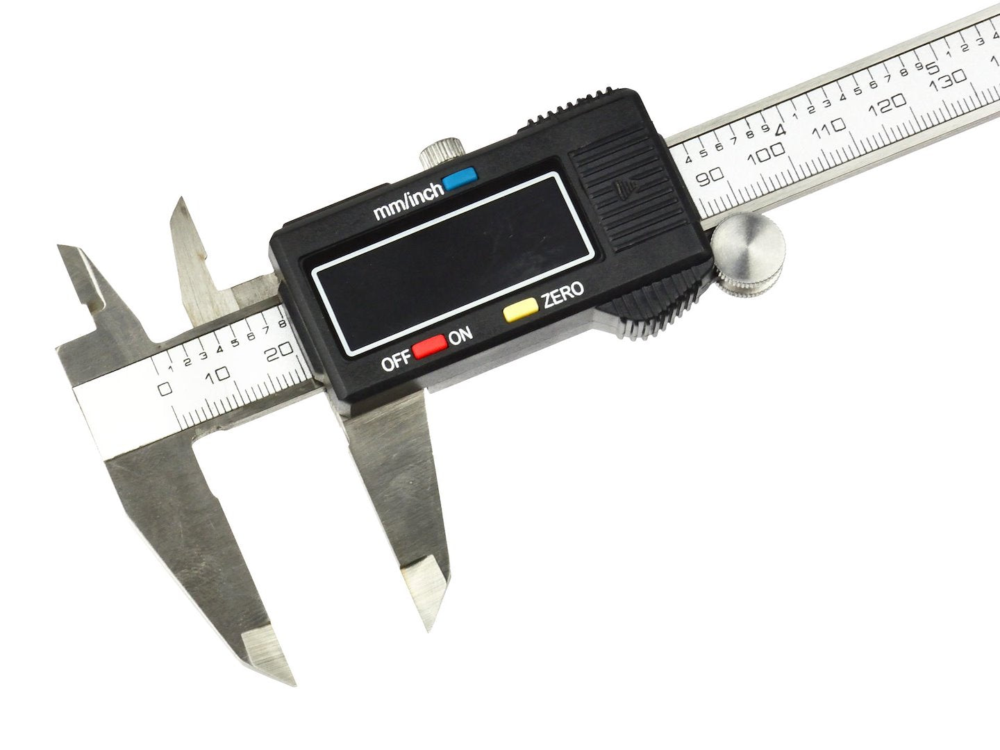 Calibro digitale elettronico ad alta precisione calibri 0.01 mm in acciaio inox 150mm con asta piatta e display lcd micrometro digitale professionale per misurazione esterne, interne, profondità e di passo Geko