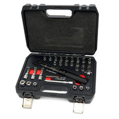 Chiave dinamometrica bici/moto 1/4'' pollice, 2~20 Nm, set da 32 pezzi di punte, kit chiavi dinamometriche professionali regolabili, portatile per bicicletta, auto, mountain bike tools, Hbm
