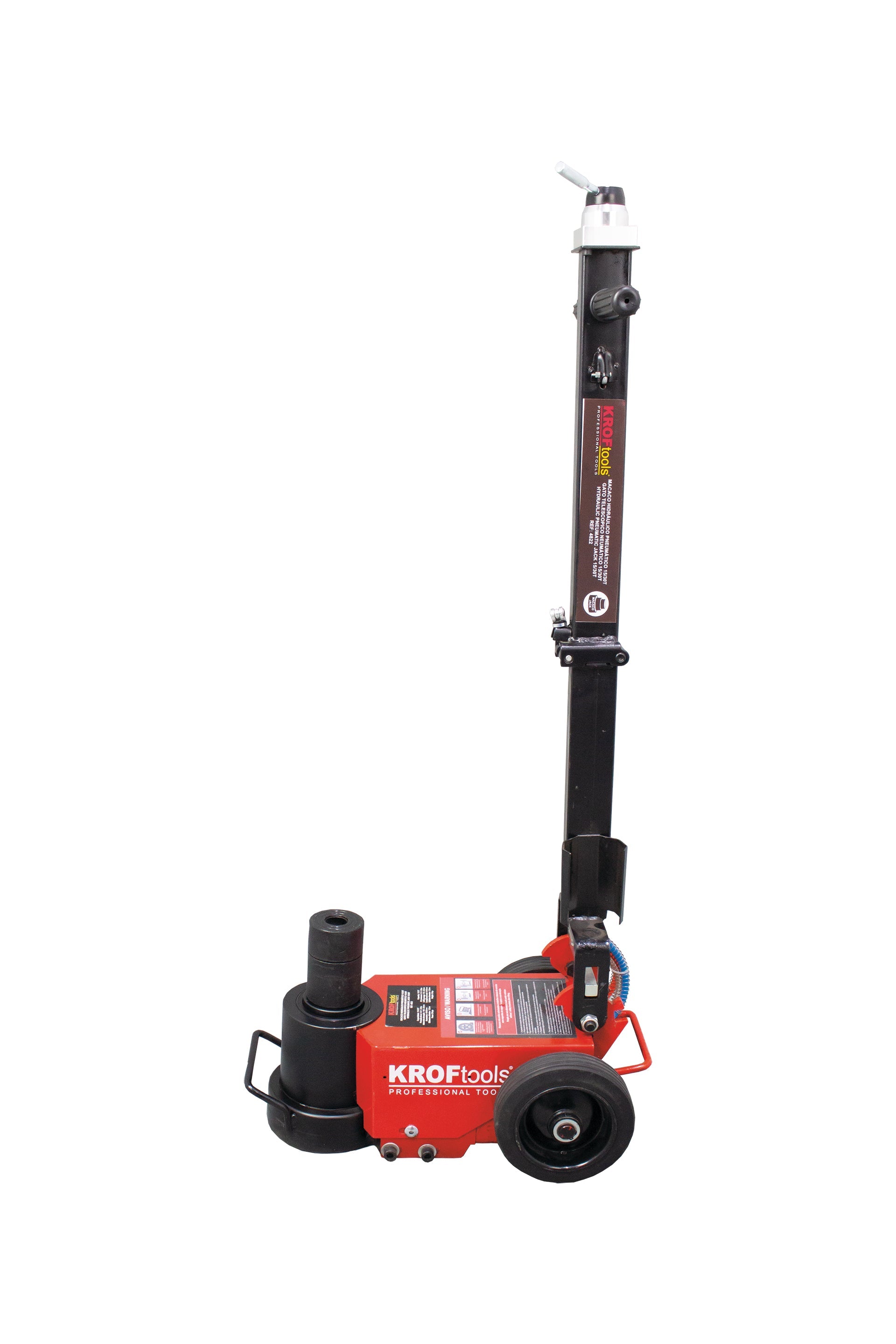 Cric pneumoidraulico 15–30 t, sollevatore idro-pneumatico a carrello ad aria compressa, mobile, per camion, veicoli commerciali da 30 tonnellate, sollevatore a carrello, per settore agricolo, Kroftools