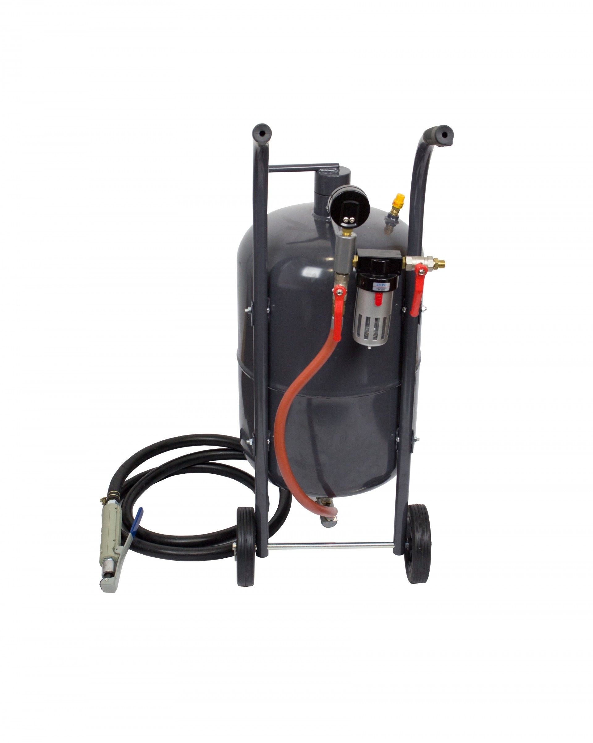 Sabbiatrice, sabbiatrice pressione, serbatoio abrasivo portatile, per rimozione di vernice macchie ruggine, aria compressa con tubo e pistola, per esterni, 40 l Kroftools