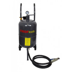Sabbiatrice, sabbiatrice pressione, serbatoio abrasivo portatile, per rimozione di vernice macchie ruggine, aria compressa con tubo e pistola, per esterni, 40 l Kroftools