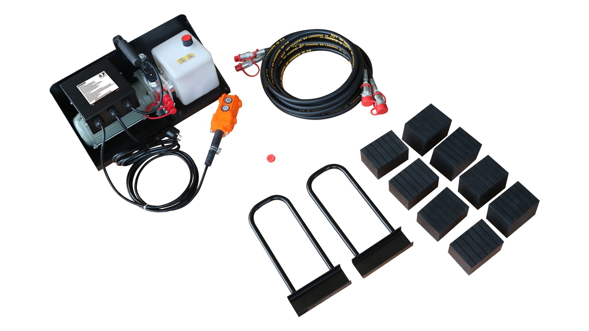 Sollevatore mobile idraulico a forbice 220V capacità max. 2.5t, altezza regolabile 100-458mm, per officina