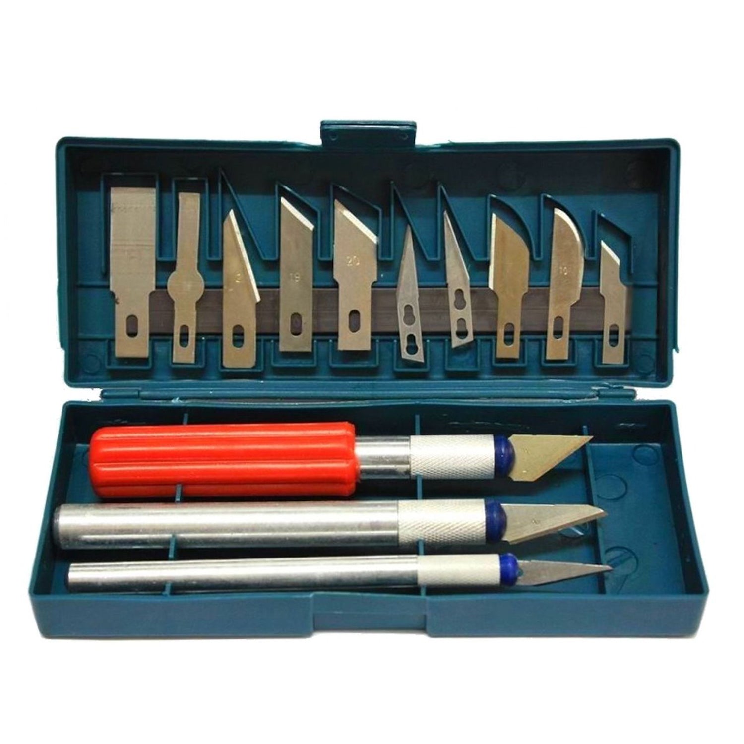 Tagliabalsa 16 pezzi cutter precisione taglia balsa kit 3 coltelli 11 lame di ricambio, kit di taglierino di precisione, coltelli di precisione, per arte, hobby, album e sculture