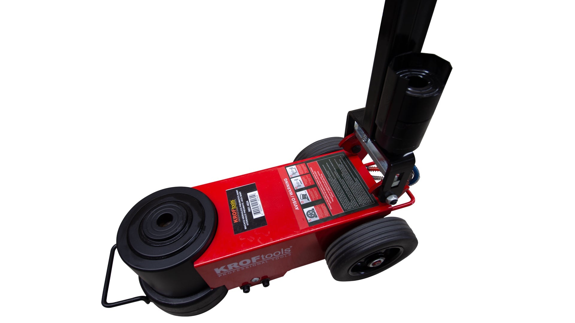 Cric pneumoidraulico 40–80 t, sollevatore idro-pneumatico a carrello ad aria compressa, mobile, per camion, veicoli commerciali da 30 tonnellate, sollevatore a carrello, per settore agricolo, Kroftools