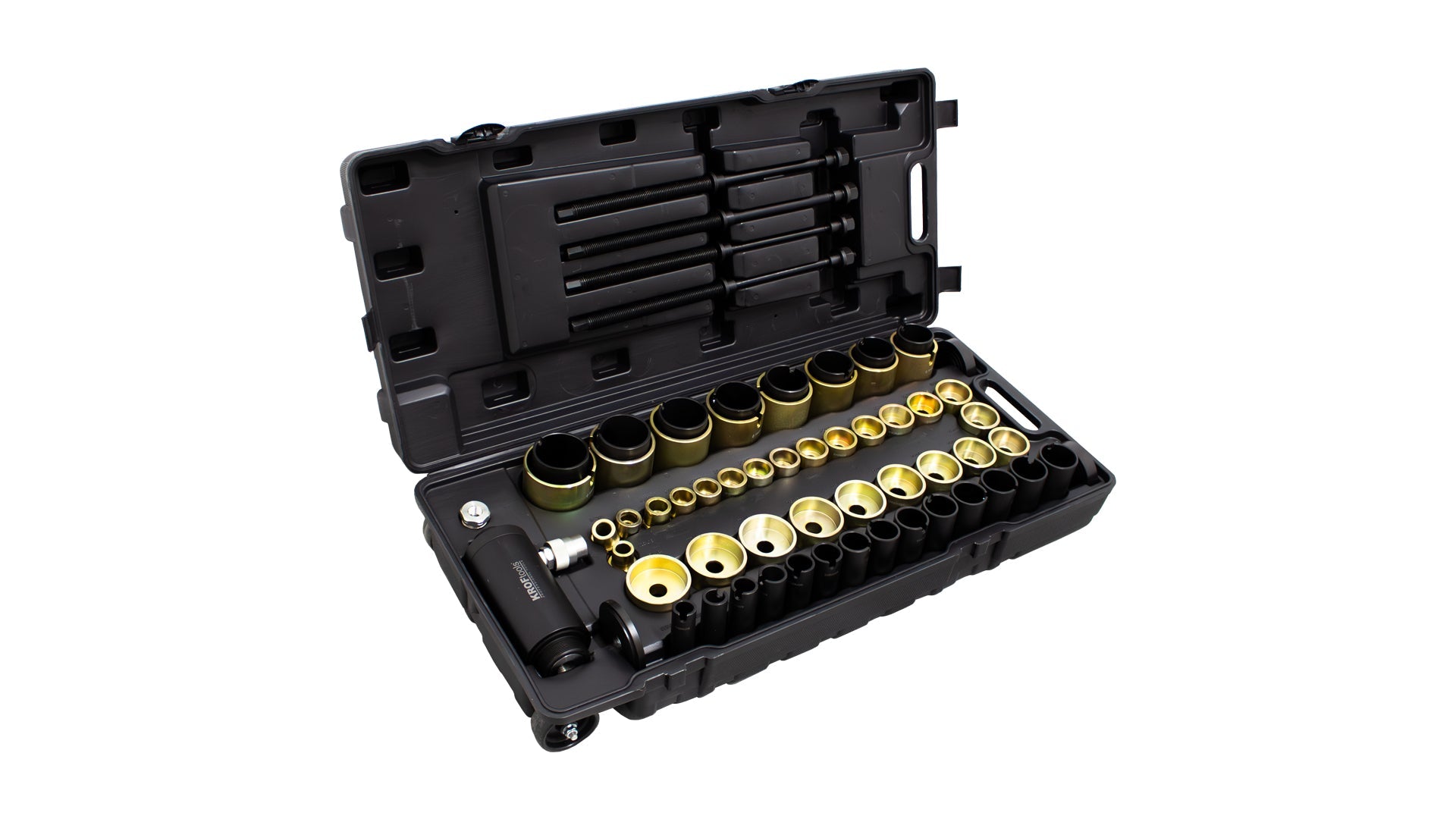 Estrattori set per montaggio smontaggio cuscinetti ruota e boccole, utensili per espulsione cuscinetti assiali, 63 pezzi