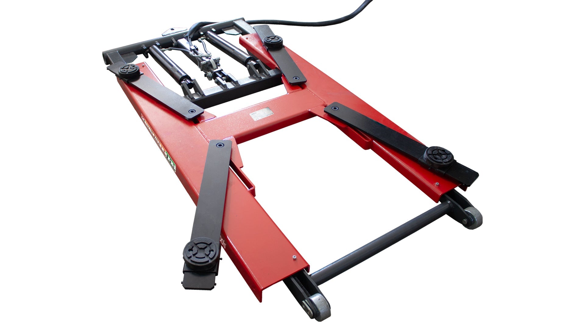Ponte sollevatore idraulico a forbice per moto da officina capacità max. 3000kg altezza regolabile 130-1200 mm, ponte sollevatore alzamoto da officina operazione idraulica piattaforma