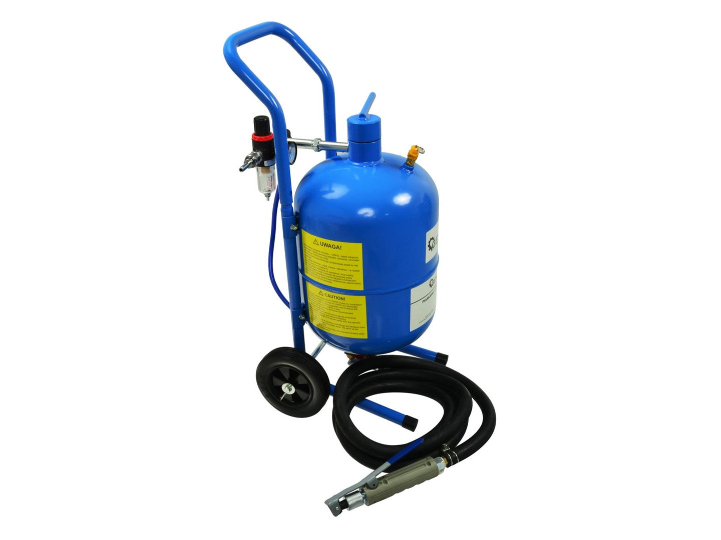 Sabbiatrice, sabbiatrice pressione, serbatoio abrasivo portatile, kit sabbiatura ad aria 4 ugelli in ceramica separatore olio-acqua per rimozione di vernice macchie ruggine, aria compressa con tubo e pistola, per esterni, 60-125 psi, 19 l, Geko