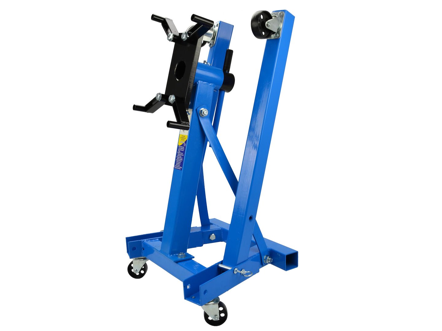 Cavalletto supporto motore fino a 900 kg, porta motore con ruote girevoli a 360°, carrello sollevatore pieghevole, sostegno motore da officina