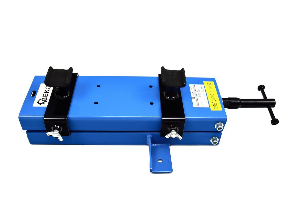 Ponte sollevatore cric idraulico a forbice per moto, da officina, capacità max. 500kg altezza regolabile 9-40 cm, cavalletto alzamoto con 2 selle antiscivolo, Premium