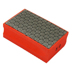 Tampone diamantato manuale levigare lucidare, blocco diamantato con retro, spugna per molatura pietra, diamantati blocchi diamante a mano, spugna diamantata retro in schiuma per smerigliatura levigare spigoli vivi e piani di granito marmo pietra ceramica