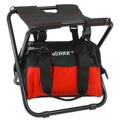 Sedia portatile - sedia pieghevole leggera con borsa porta attrezzi, zaino da pesca e sgabello portatile per pesca, escursioni e campeggio all'aperto, picnic, viaggi, barbecue e spiaggia, officina, Verke