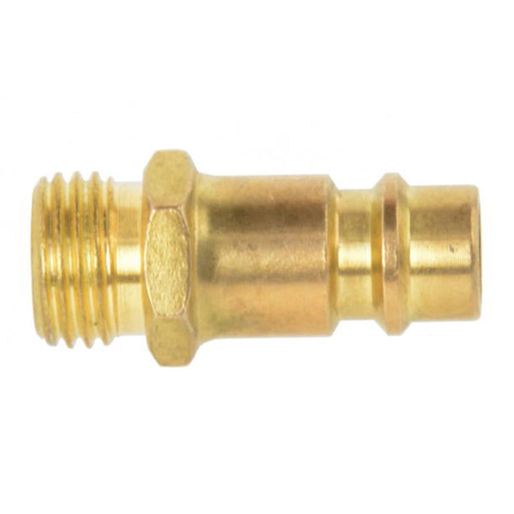 Raccordo a innesto rapido, in ottone nichelato ,filetto maschio ,1/4'' ,per aria compressa Geko