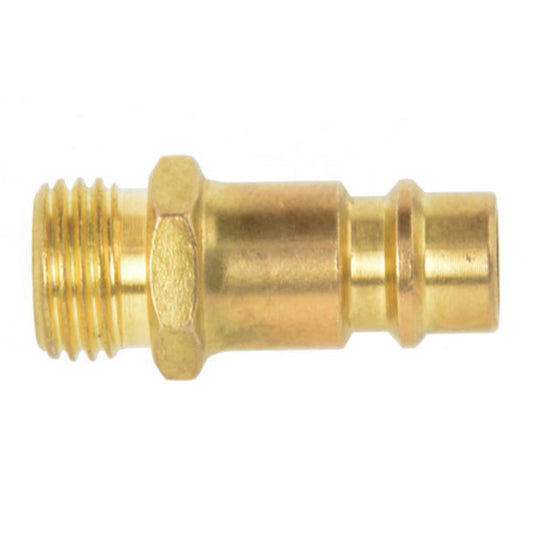 Raccordo a innesto rapido, in ottone nichelato ,filetto maschio ,1/4'' ,per aria compressa Geko