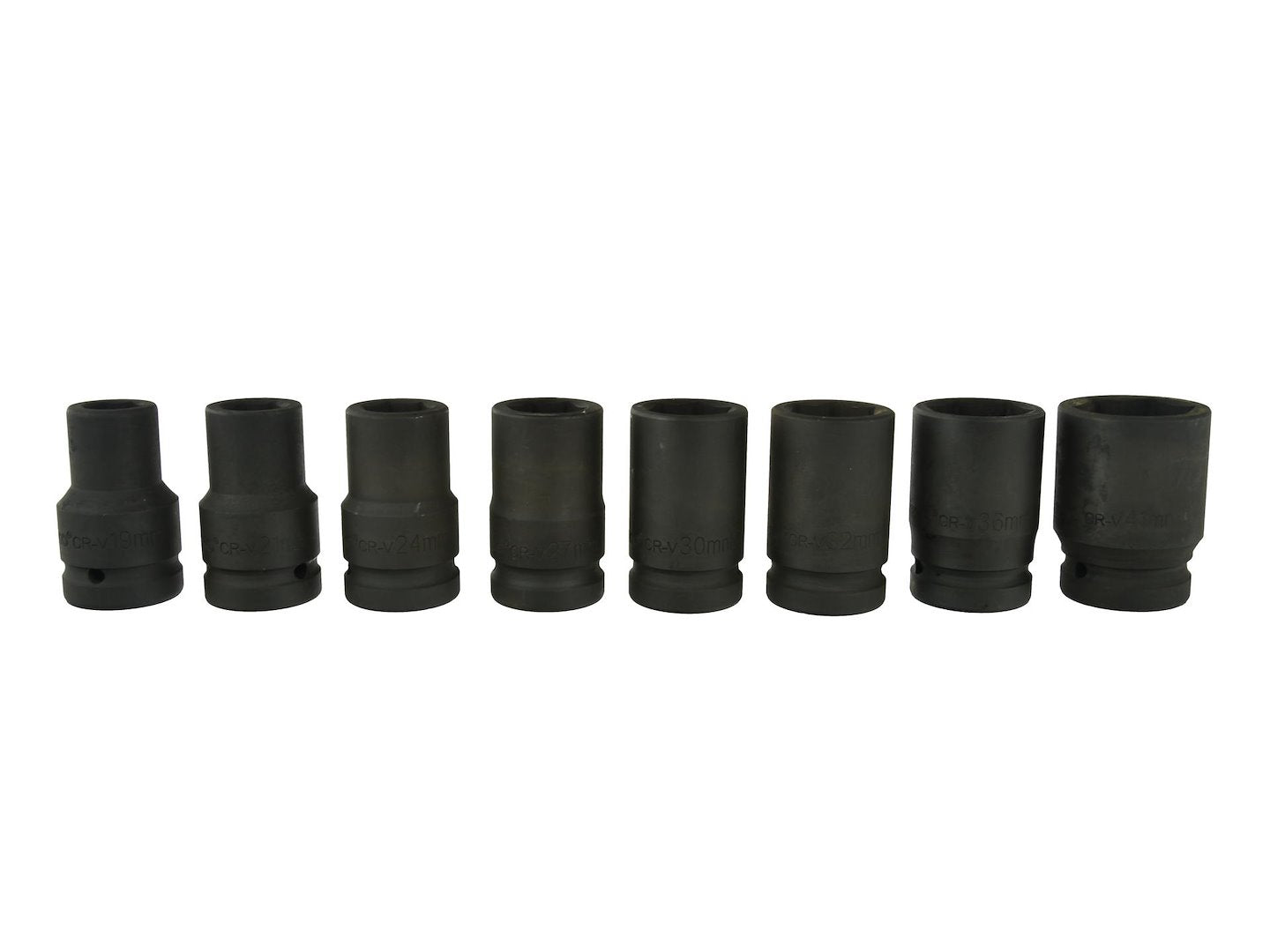 Set bussole a impatto, bussole a impulsi profondo, bussole a impatto attacco 1" esagonali, 19-41 mm, 8 pezzi Geko