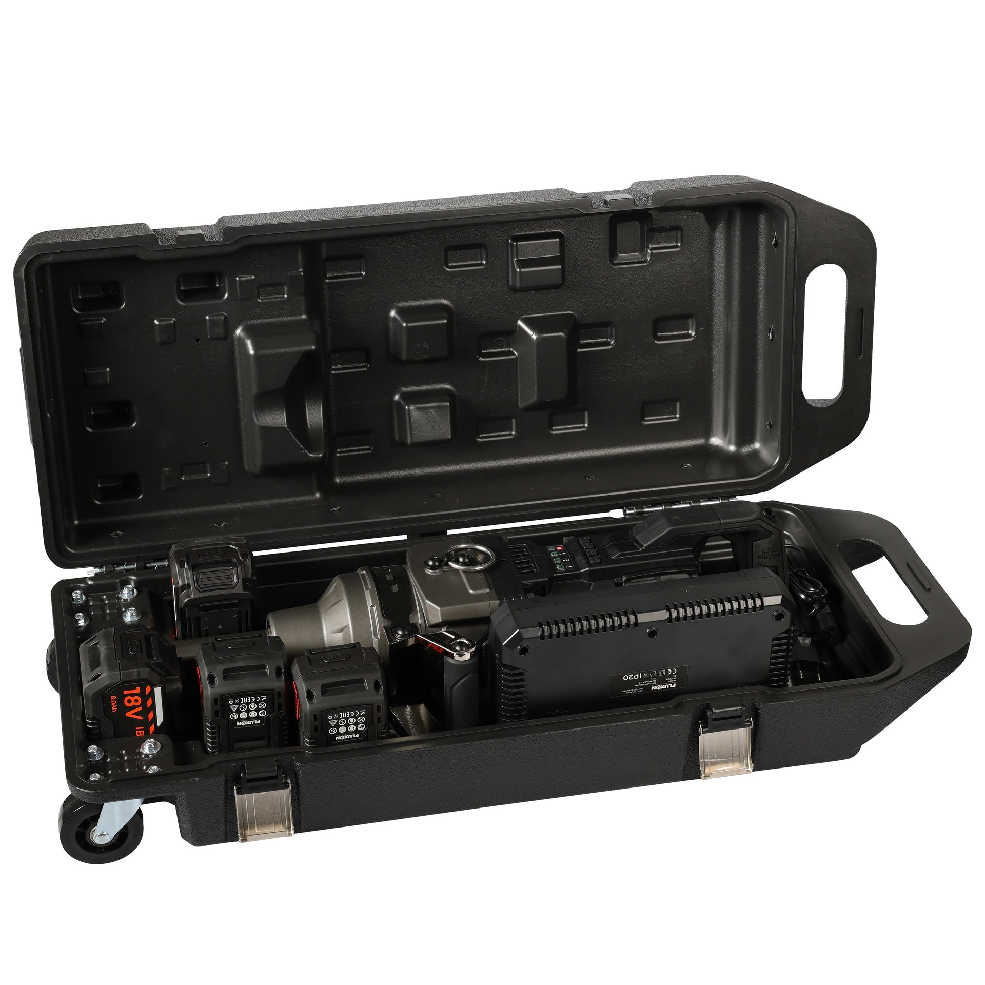 Avvitatore ad impulsi 1" 4000NM a 4 batterie 8 Ah 18 V con motore brushless , doppio caricabatterie