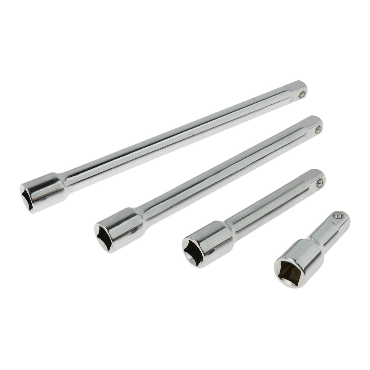 Set di prolunghe per chiave a bussola, a cricchetto estensioni, adattatore, giunto cardanico, raccordi per auto e industriali, attacco 1/2" 4 pezzi Geko