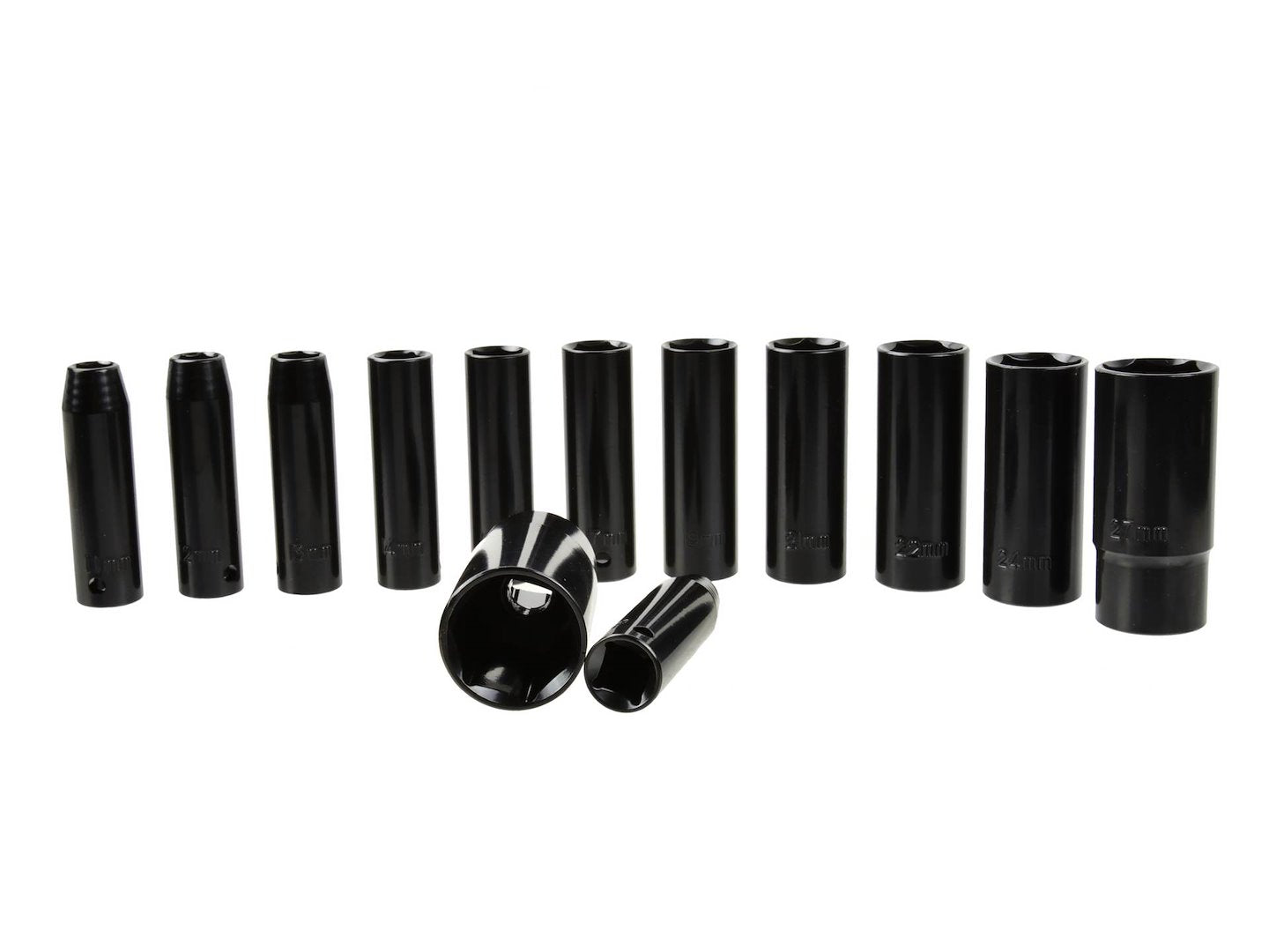 Set chiavi a bussola lunghe 1/2", set bussole a impulsi, chiavi a bussola a impatto 10-30 mm, per riparazioni auto cambio gomme, 78 mm 13 pezzi Geko