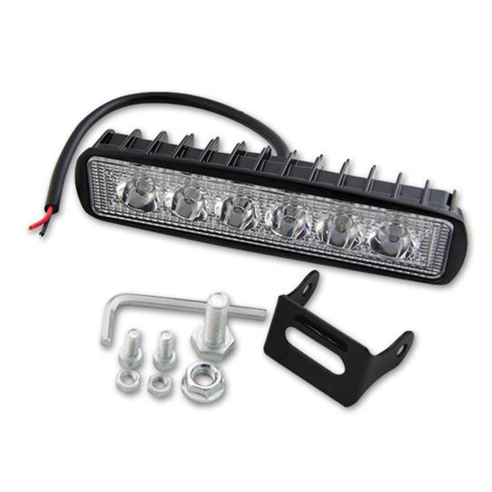 Faro da lavoro LED, luci per fuoristrada auto, 18 W 10–32 V 6 LED,  fari led impermeabile fuoristrada barra, fendinebbia, faretti fendinebbia per moto SUV ATV UTV camion tour di guida