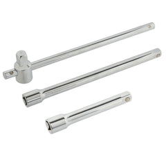 3 pezzi prolunga prolunghe barra leva chiave cricchetto 1/2 lunghezza 120 250 mm, Geko