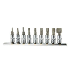 Set di 9 bussole a impatto Torx con attacco 1/4
