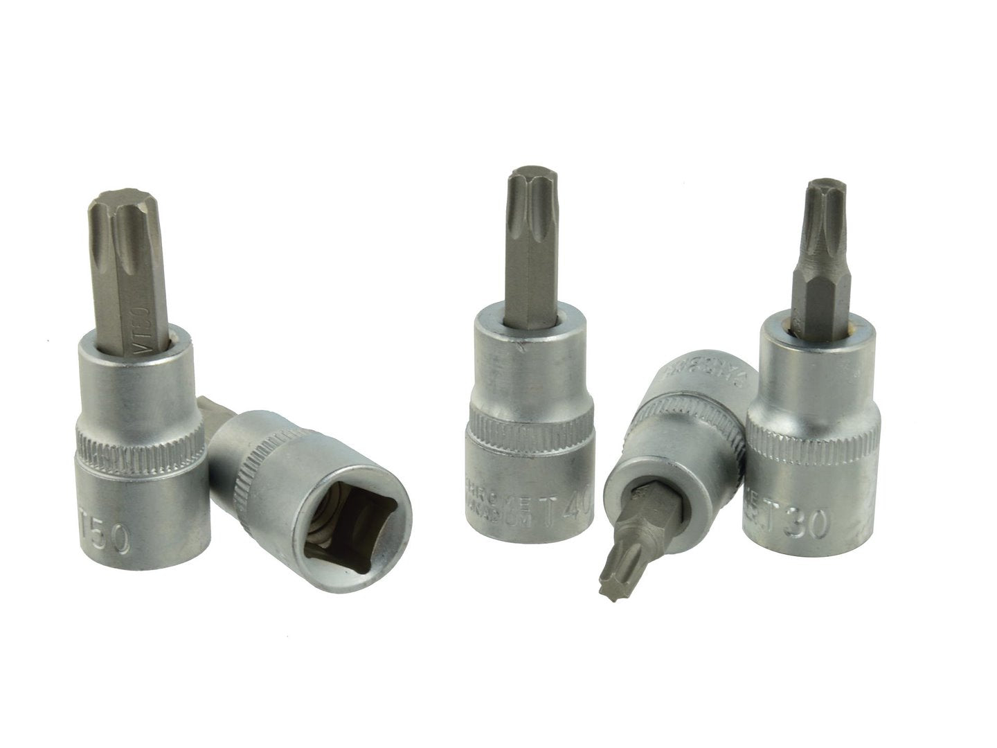 Set chiavi a bussola Torx set T25-T50, bit socket tool kit, 3/8" Cr-V - Geko