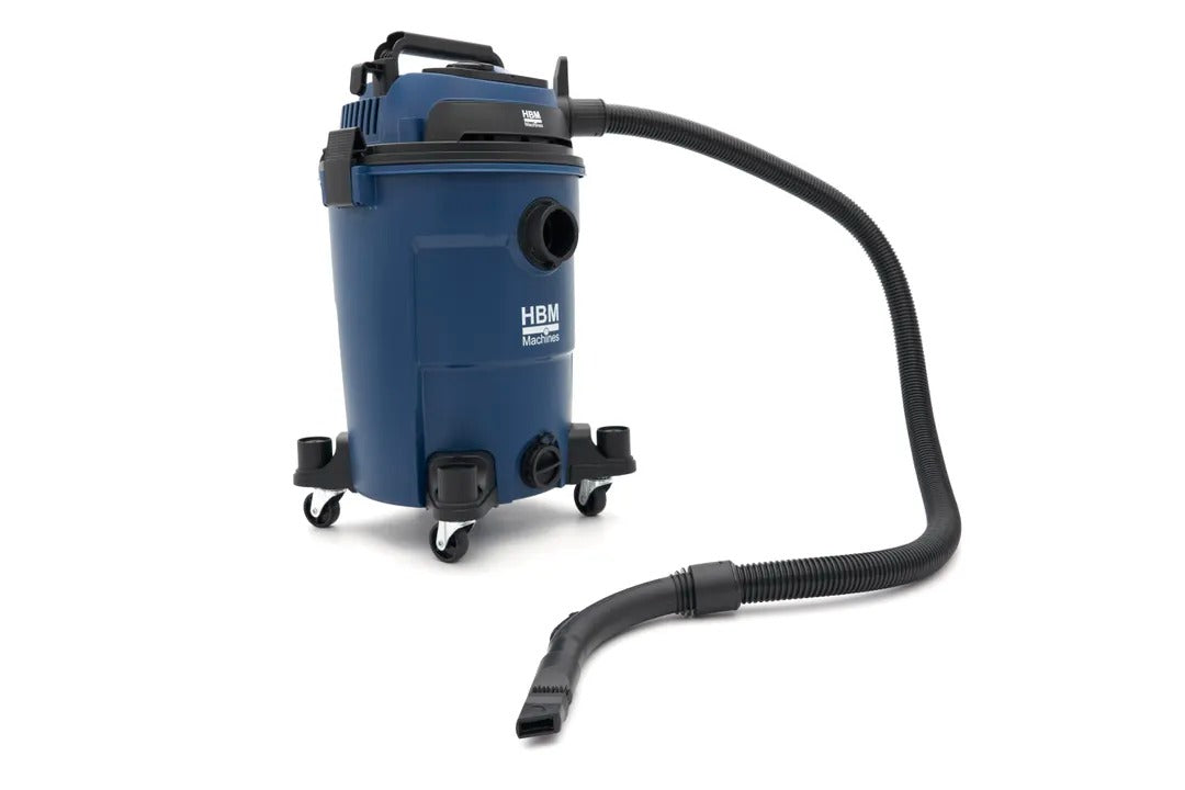 Aspirapolvere aspiratore industriale secco umido per officina casa e auto 1200 W 25 litri HBM