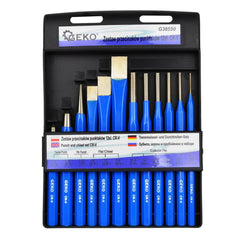 Set di punzoni e scalpelli, 12 pezzi Geko
