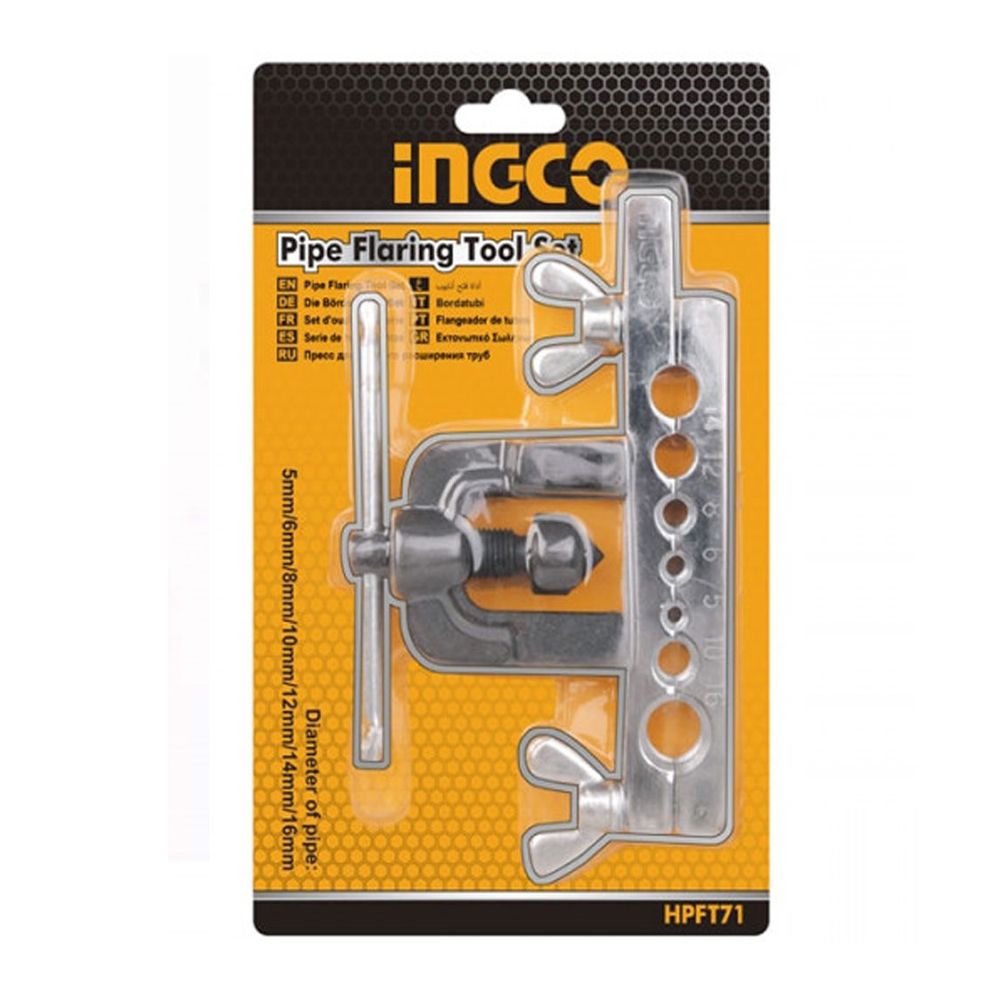 Kit di utensili per svasaturai i tubi dei freni, set tagliatubi per tubi in rame e alluminio 5–16 mm Ingco