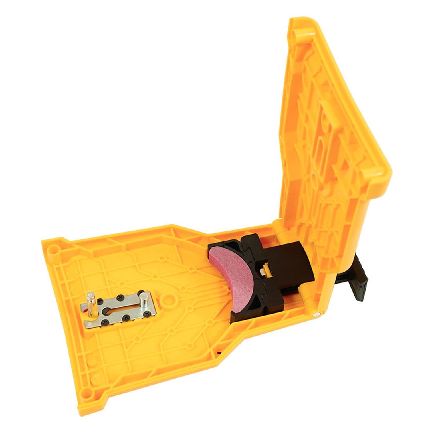 Affilacatene manuale per affilare la catena della motosega affilatrice portatile, 14"-20" affilacatene per motosega, affila motosega portatile, set con testina abrasive, Verke