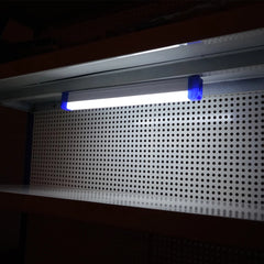 Luce LED, 60w 6500k magnetica ricaricabile, luce LED sottopensile lampada per officina, casa, 3600mah 520 x 23 x 38 mm ip20