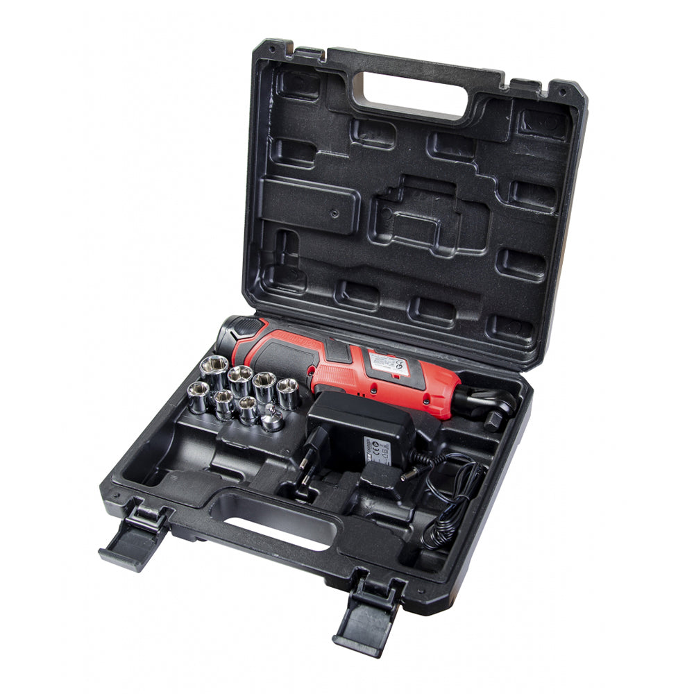 12V Chiave a cricchetto elettrica a batteria, 3/8" pollici, 40 N.M, con 2 batterie agli ioni di litio da 2,0 Ah, RD-RW01