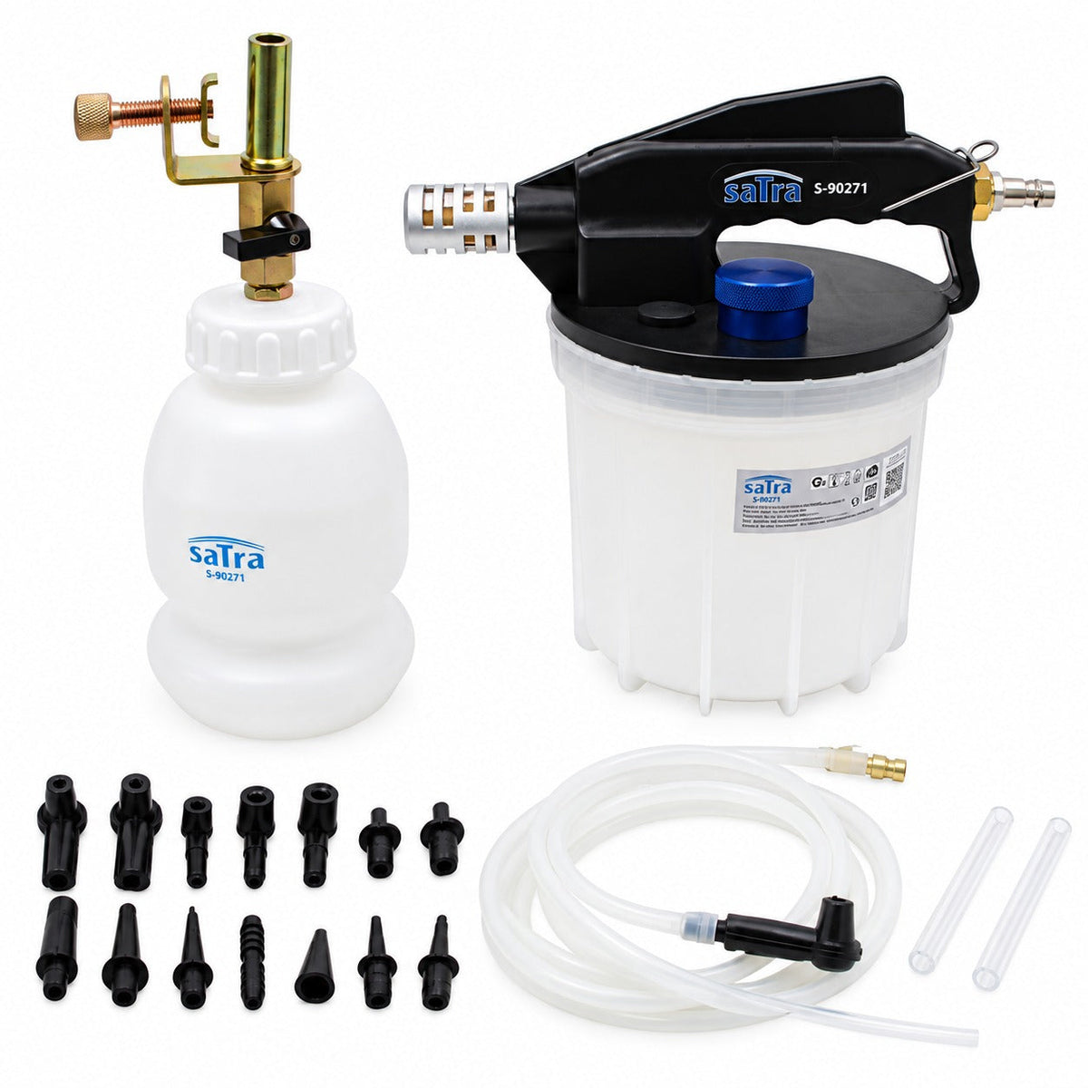 Set-kit dispositivo ad aria compressa per spurgo freni, strumento pneumatico per liquido del freno auto 3 litri Satra